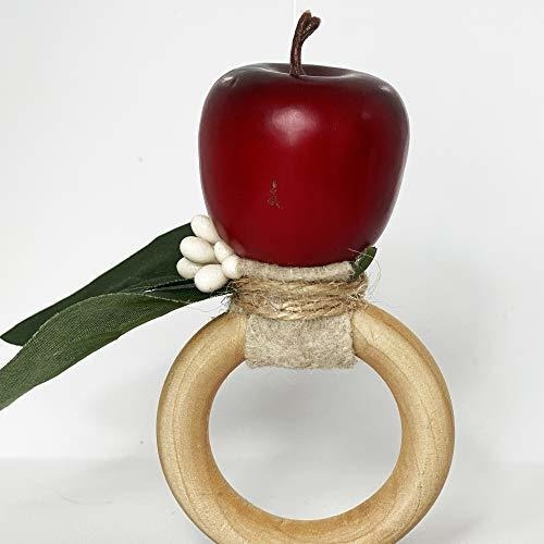 Anillos Para Servilletas Apple Flower Napkin Ring. Set Of 4.