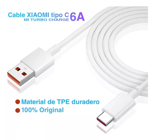 Cable De Datos XIAOMI Rojo Nota 10 10S TURBO Carga Tipo C