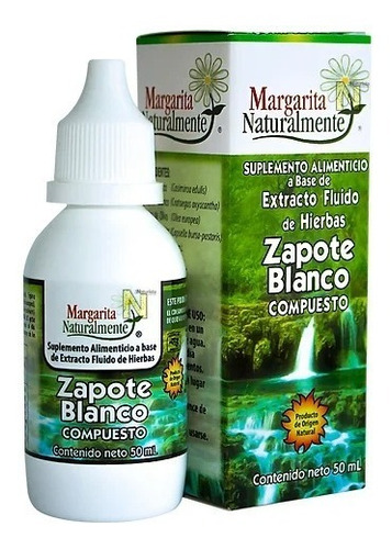 Zapote Blanco Compuesto Extracto 50ml Margarita Naturalmente