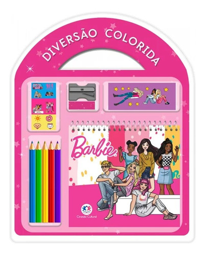 Diversão Colorida: Barbie, De Cultural, Ciranda. Diversão Colorida Editorial Ciranda Cultural, Tapa Mole En Português, 2023