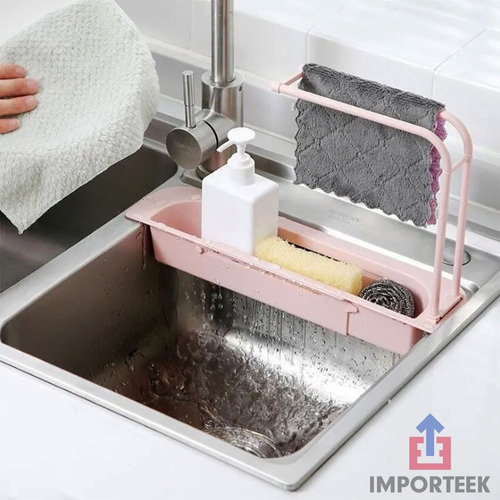 . Organizador Cocina Toallero Lavabo Fregadero Fibra Jabon