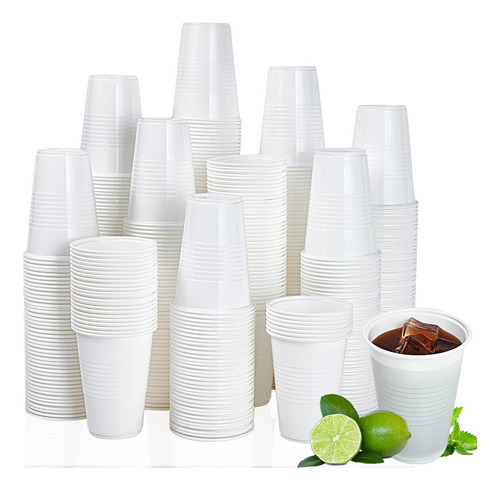 Paquete De 500 Vasos De Plstico Desechables De 9 Onzas, Vaso