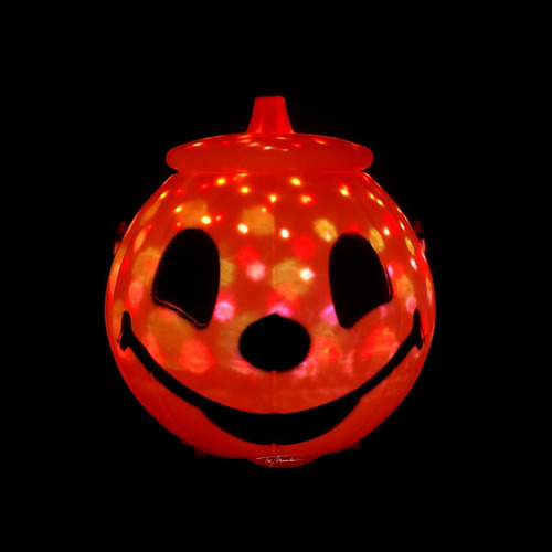 Calabaza Caramelera Pscicodelica Y Sonido Halloween Cotillon