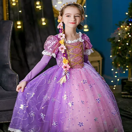 Princesa Rapunzel Vestidos Disfraz Princesa Vestido Disfraz