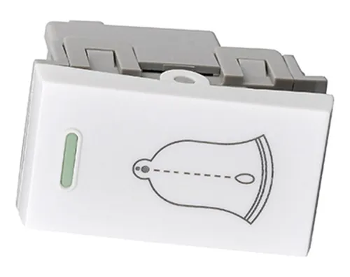 Pack 3 Modulo Interruptor Pulsador 10a 250v Campana Blanco