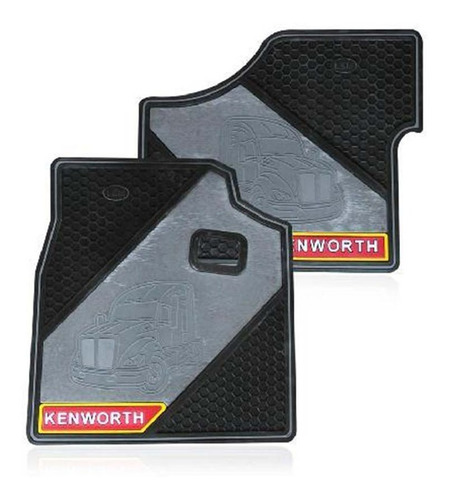 Juego Tapete Hule Para Camion Kenworth Gris [tptckt68g]