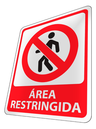 Avisos Área Restringida Letrero Prohibido Señalética Mandato