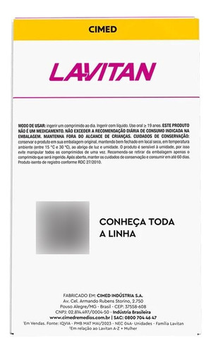 3caixas Lavitan Super Fórmula A-z Mulher C/ 60 Cpr Cd