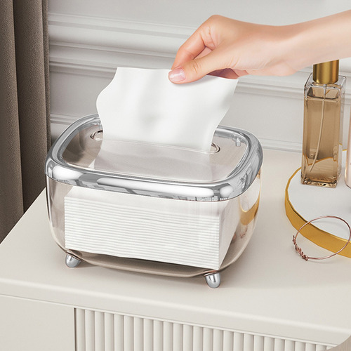 Caja De Papel Para Servilletas, Con Base De Resorte, Fija A