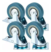 Comprar 4 Ruedas Para Muebles Gadnic Giratorias 17 Mm Ruedas Azul acero