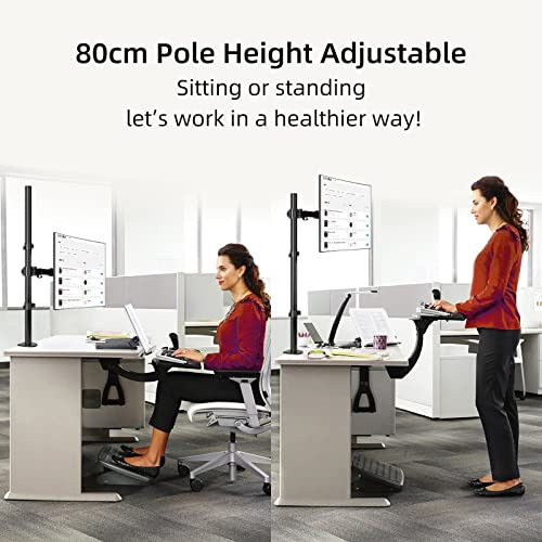Suptek Single Led Lcd Monitor Stand Up Desk Mount For 1 / On