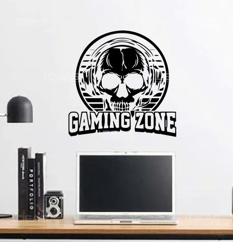 Vinil Decorativo Gaming Zone Videojuegos Sticker 