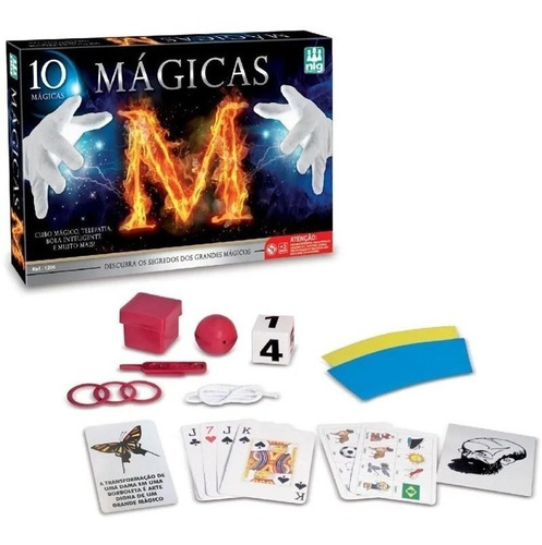 Jogo Magicas 10 Truques 1205 - Nig Brinquedos