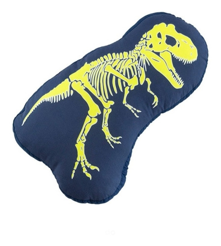 Cojin Rex Decorativo Brilla Oscuridad Dinosaurio Infantil K