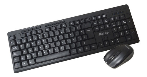 Imagen 1 de 5 de Combo Teclado Y Mouse Inalambrico Kolke Español Ñ Pc Kit