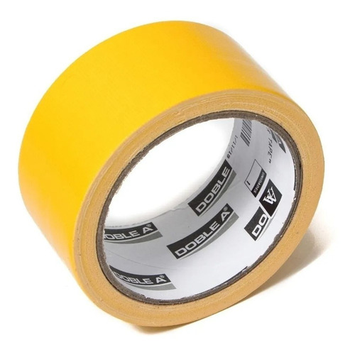 Cinta Adhesiva Silver Tape Duct Tape Doble A 48mm X 9 Metros Color Amarillo