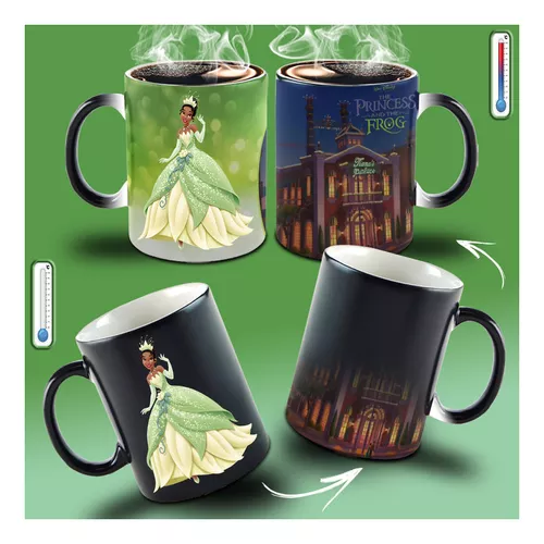 Caneca da Coleção Princesa Tiana para personalizar o nome em