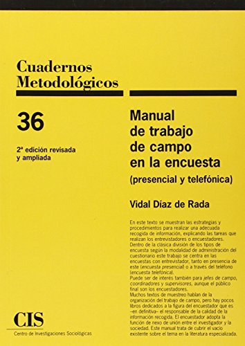Libro Manual De Trabajo De Campo En La Encuesta  De Diaz De