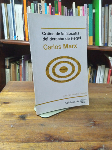 Critica De La Filosofia Del Derecho De Hegel - Marx