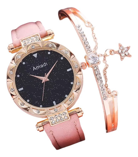 Reloj Para Dama Con Pulsera De Regalo En Caja