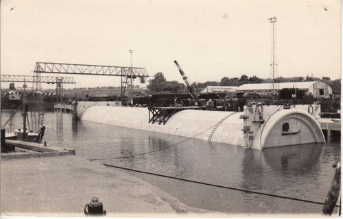 Postal Construccion Tunel Subfluvial Parana Santa Fe Años 60