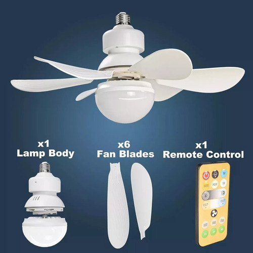 Id- Ventiladores De Techo Modernos Con Control Remoto Con