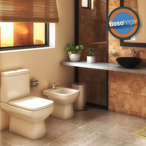 Imagen 4 de 10 de Combo Pringles Dioniso Inodoro Mochila Bide Tapa Bidet Baño