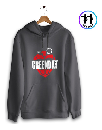 Poleron Canguro Hoodie Green Day American Idiot Algodón Mus89