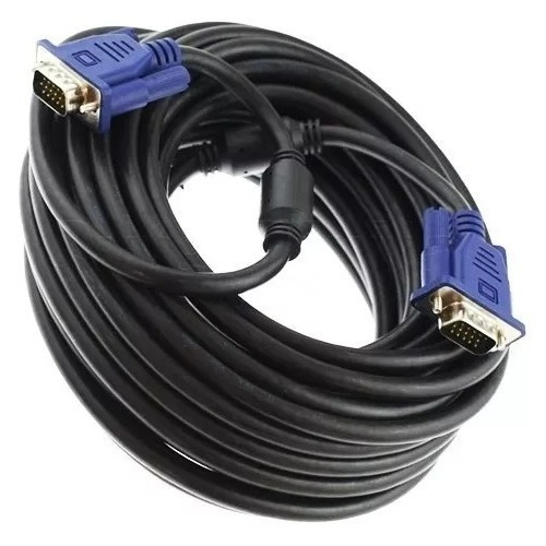 Cable Vga Macho 10mts Doble Filtro 15 Pines Alta Calidad