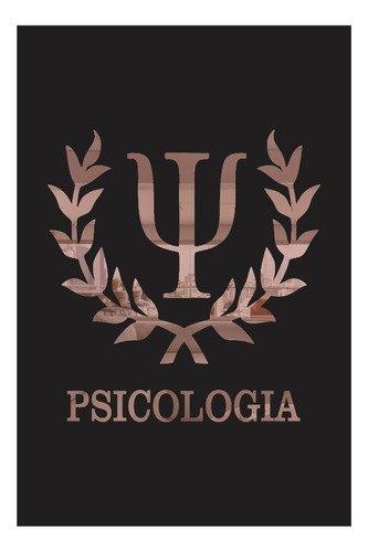 Quadro Decorativo Curso Psicologia Mdf Acrílico Espelhado Bronze