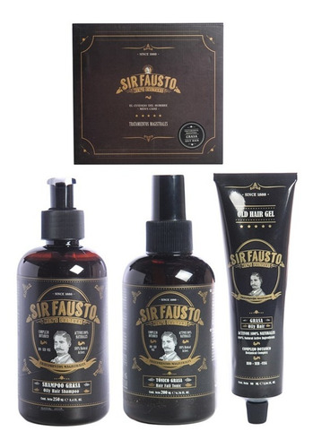 Sir Fausto Magistral Cabello Graso Shampoo Tónico Gel 6c