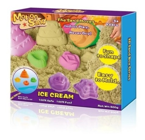 Imagen 1 de 3 de Motion Sand Masa Arena Magica Ice- Cream