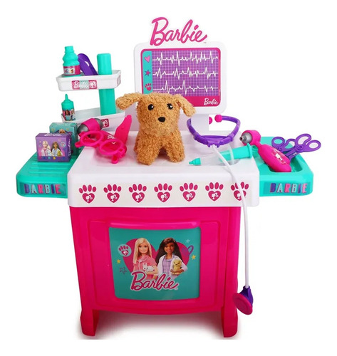 Set Veterinario Barbie Con Luz Y Sonido