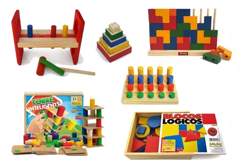 Jogo em madeira desafio e raciocínio lógico Cubo I Colorido - Brinquedos  Educativos e Pedagógicos - Gemini Jogos Criativos