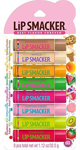 Lip Smacker Original Flavors Party Pack Brillos Labiales, 8