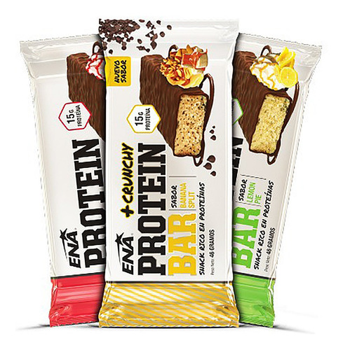 Barras Proteicas Protein Bar Caja 16 Unidades Ena Sport