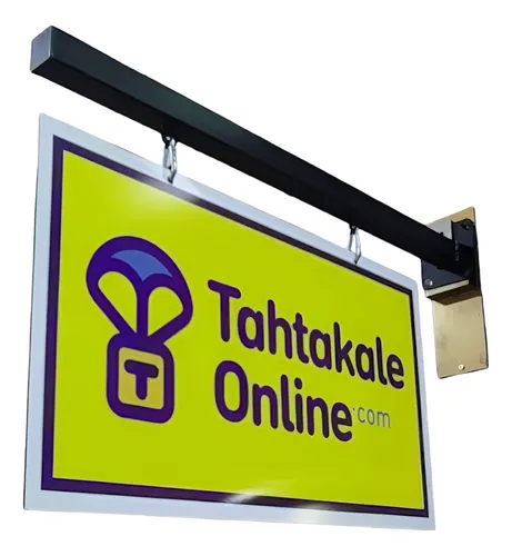 comprar Placa Lateral Fachada Dupla Face Acm Logo Externo 70x35cm
