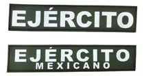 Comprar 2 Insignias Táctico Militar Ejército Mexicano Verde Chaleco