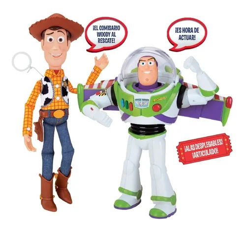 cicatriz Reductor debajo Muñecos Amigos Interactivos Toy Story Woody Buzz Mundomanias