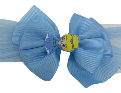 Tiara De Cabelo Para Bebês Com Laço Diversas Cores Cor Azul-claro