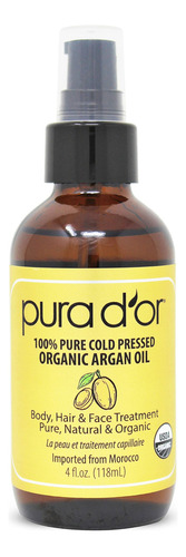  Pura D'or Aceite De Argan Marroqui Organico Unas Piel Cabell