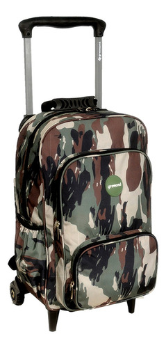 Mochila Con Carro Camuflada Reforzado Gremond 24l Tracker