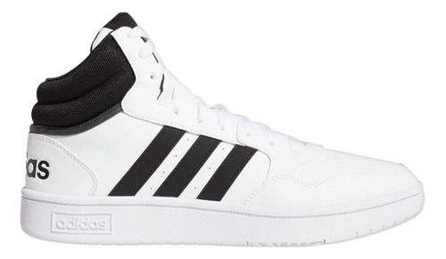 Tenis adidas Hombre Caballero Casual Blanco Hoops 3.0 Mid