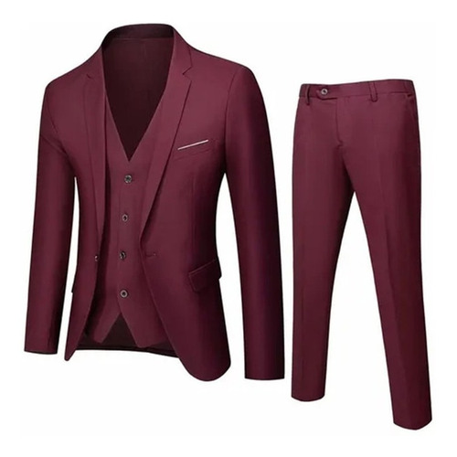 Conjunto De Traje Casual De Tres Piezas Para Boda P/hombre