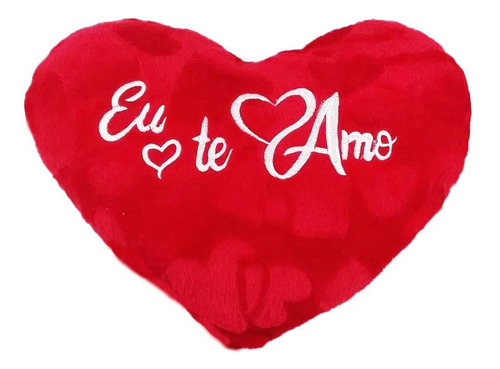 Almofada De Coraçao Eu Te Amo - Vermelho Ref.fe7319