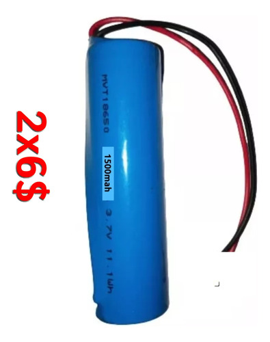 Bateria De Litio Recargable  18650 3.7v 