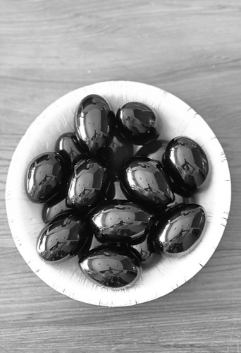 Huevo Piedra Obsidiana Negra Sk Joyas