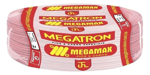 Fio Cabo Flexível Megatron 750v 4,00mm Vermelho 50 Metros