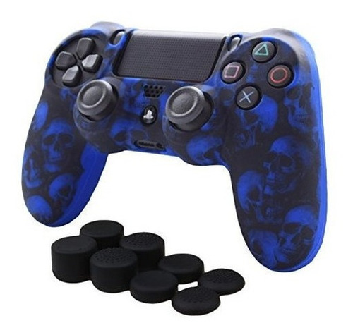 Piel Para Controlador Ps4 Pandaren Cubierta De Silicona Anti