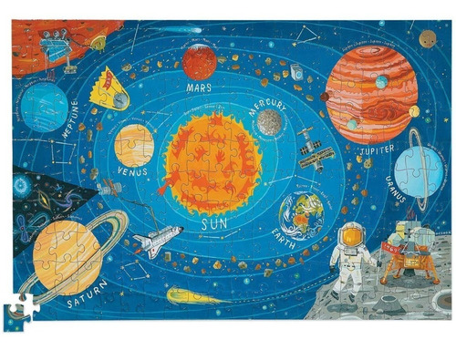 Crocodile Creek Puzzle 200 Pzas Planetas Int 28721 Derajim